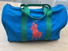 Ralph Lauren Weekend Cotton Canvas Holdall Bag - Blue, Green,orange, Logo