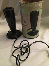 RARE ACOS 1940S ? BAKELITE MIC 36 CRYSTAL MICROPHONE BOXED SPACE AGE