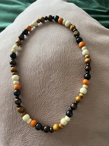Wooden bead unisex - wooden,