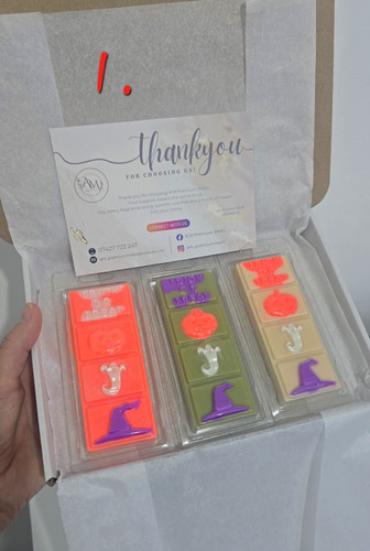 Halloween wax melts clamshell - halloween,