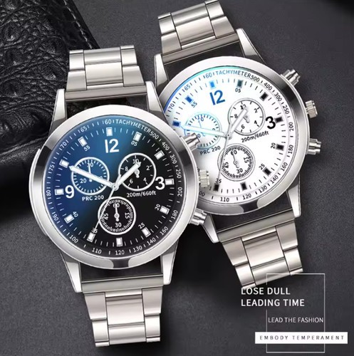 Mens stainless steel watches - steel,