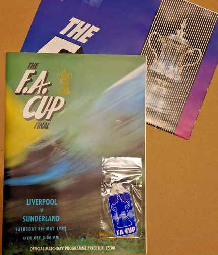 1992 cup final programme - cup,