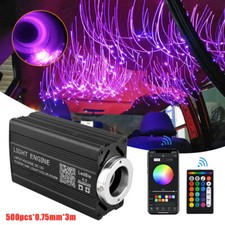 500x RGBW Fiber Optic Car Home Headliner Star Light Remote Ceiling Lights kit 3m