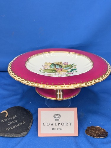 Antique coalport compote tazza - coalport,
