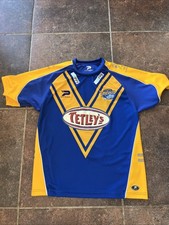 Leeds Rhinos Adult Patrick Rugby League Shirt Jersey Tetleys Vintage M