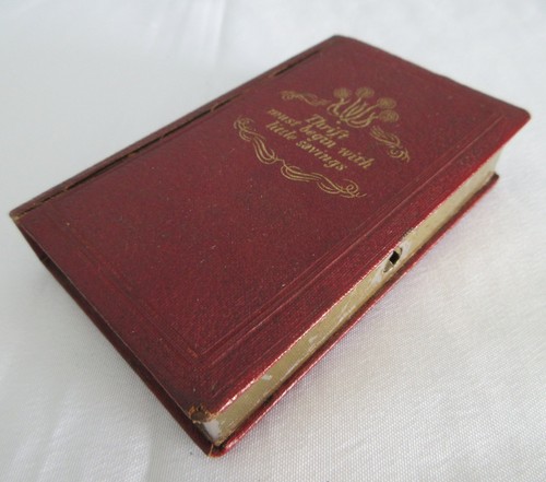 Vintage book money box 1960s - money,