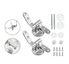 Chrome WC Toilet Seat Hinges