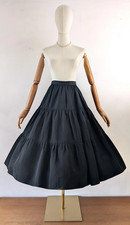 Vintage 1950s Tiered Taffeta