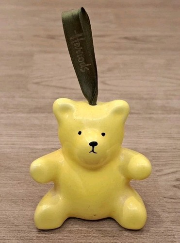 Harrods yellow ceramic teddy - ceramic,