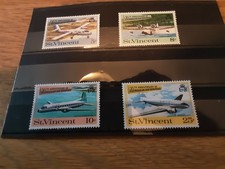 St Vincent 1970 SG 301-04 20th Anniversary of regular Air Service Set 4v MNH