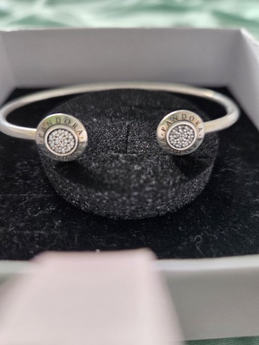 Pandora signature logo pave - signature, logo,