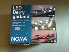 Noma LED Red Berry Garland 3 berry sizes