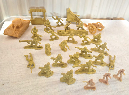 Vintage tan plastic toy - plastic,