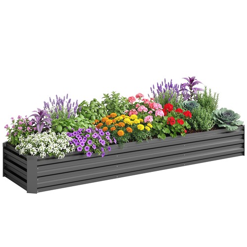 Outsunny galvanised raised bed - outsunny,