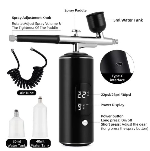 Cordless airbrush kit portable - cordless,