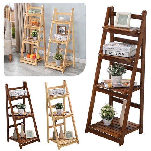 Tier wooden ladder storage - wooden,