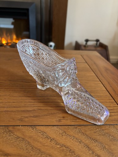 Vintage clear pressed glass - pressed,