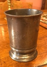 Early 19th Century pewter beaker