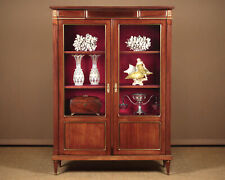 Antique Mahogany & Brass Mounted Vitrine c.1930