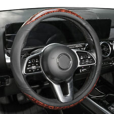 Steering Wheel Cover Anti-slip Wood Grain For Mercedes Benz C E Class W204 W212 