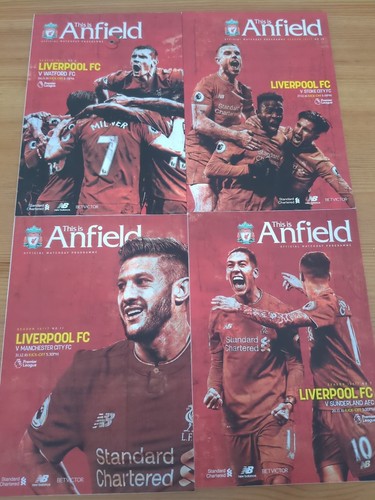 Liverpool football programmes - football,
