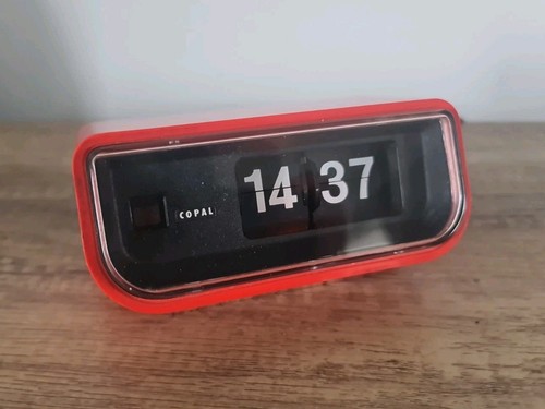 Vintage copal flip clock - copal,