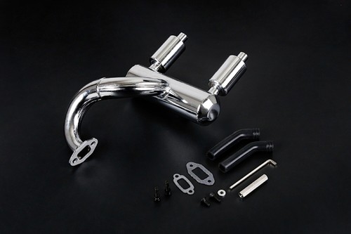 Metal double silent - metal, exhaust