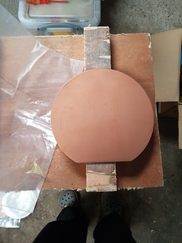 Copper wafer backing - copper,