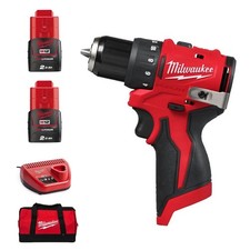 Milwaukee M12BLDDRC-202C 12V Cordless Brushless Drill Driver Kit 2X 2.0Ah