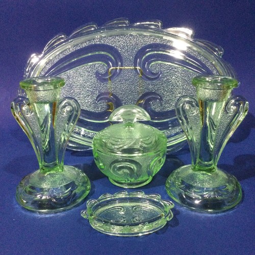 Art deco bagley - deco, green