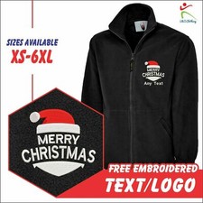 Custom Text Embroidered Santa