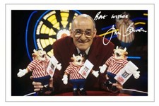 JIM BOWEN Signed Autograph PHOTO Gift Signature Print DARTS Bullseye