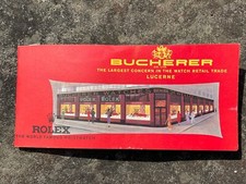 BUCHERER CO. 1960s Rolex Watch Jewelry Sales Catalog LUCERNE SWITZERLAND Swiss