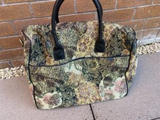 Vintage Bueno  Tapestry bag holdall overnight bag weekend travel