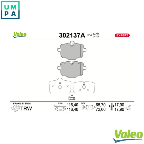 Brake pad set - brake,