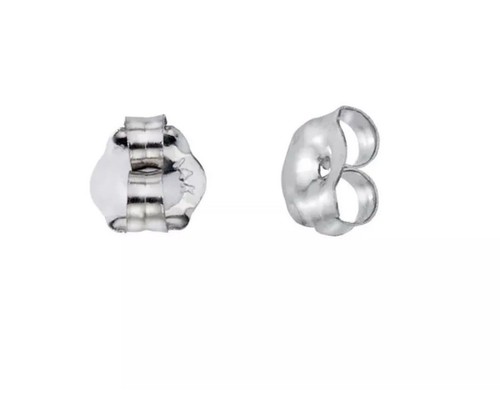 14k white gold earring - earring, backs