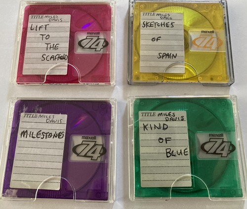 Used maxell mini discs - used, 74