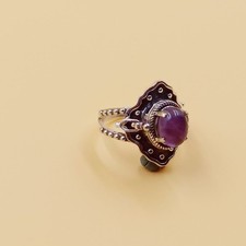 Handmade Amethyst Poison Ring