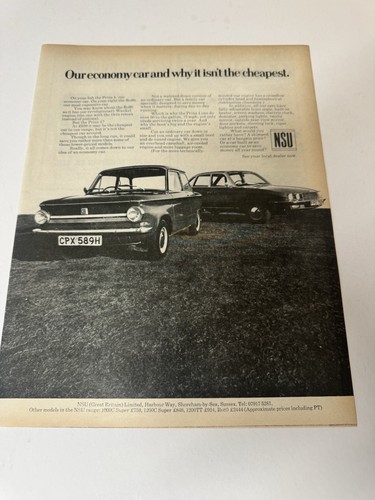 Original vintage 1970 nsu - vintage,