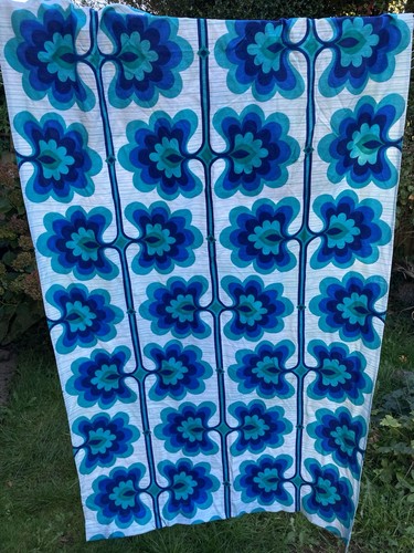 Vintage 1970s curtain panel - vintage,