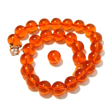 Vintage Amber Bakelite Beads
