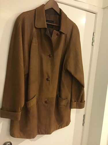 Ladies leather coat vintage - ladies,