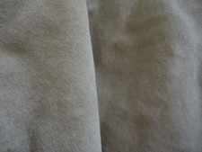 Neutral pigskin suede leather - suede,