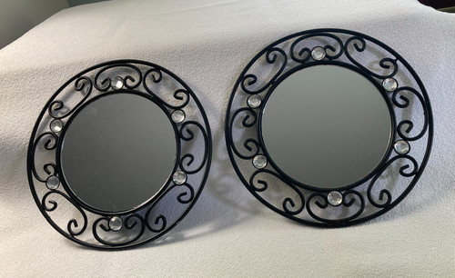 Set black metal faceted - 2,