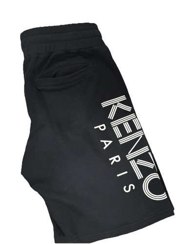 Kenzo paris black sweat shorts - black,