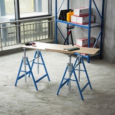 Set steel saw horses - of,