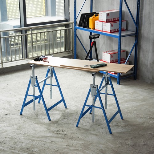 Set steel saw horses - saw,