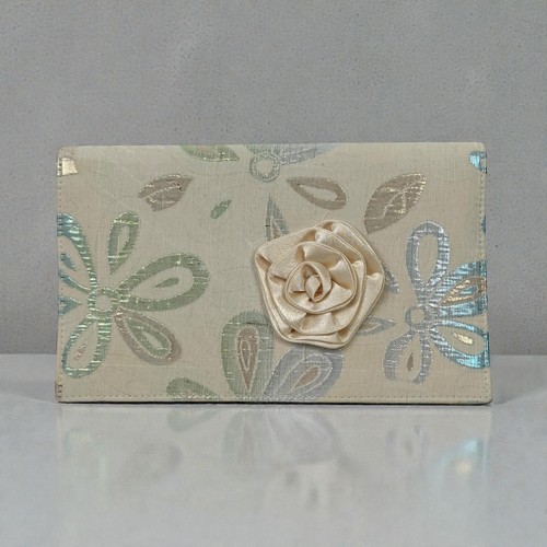 Vtg floral brocade clutch - vtg,