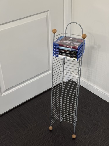 Metal dvd game rack - /,