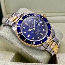 ROLEX  BLUESY SUBMARINER 18K
